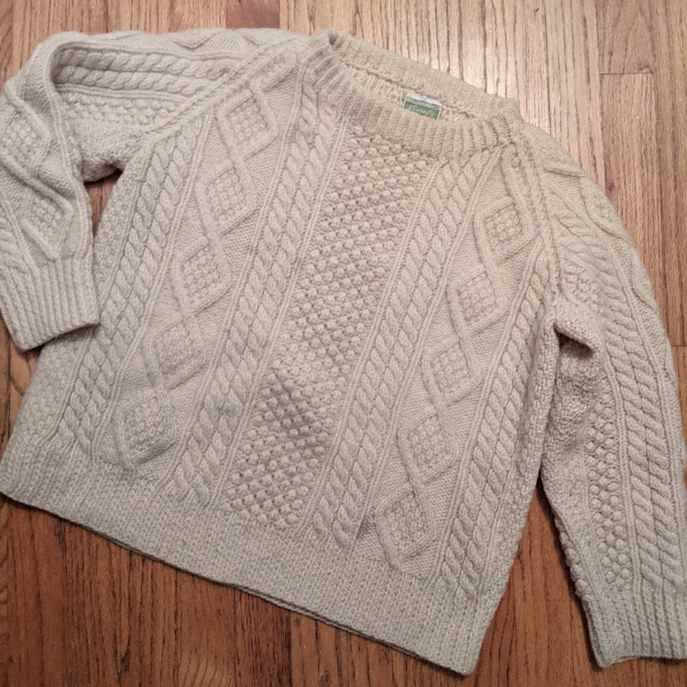 100% wool vintage Irish Fisherman's Sweater